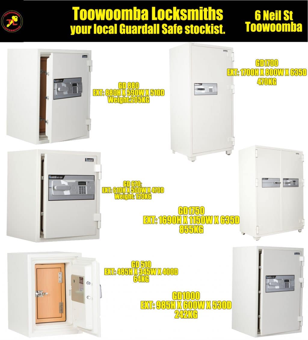 Toowoomba Locksmiths Guardall Safes2